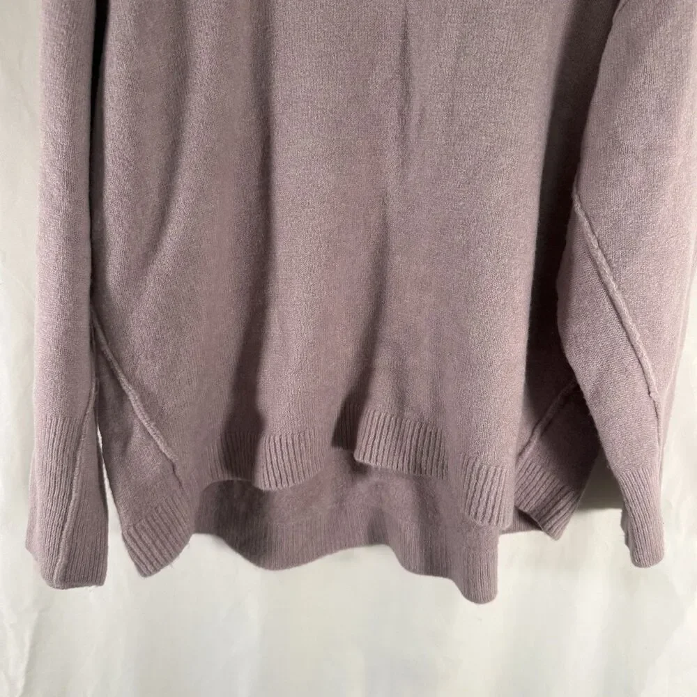 Free People Sweater Women's Small Purple Knit Wool Blend Turtleneck Pullover